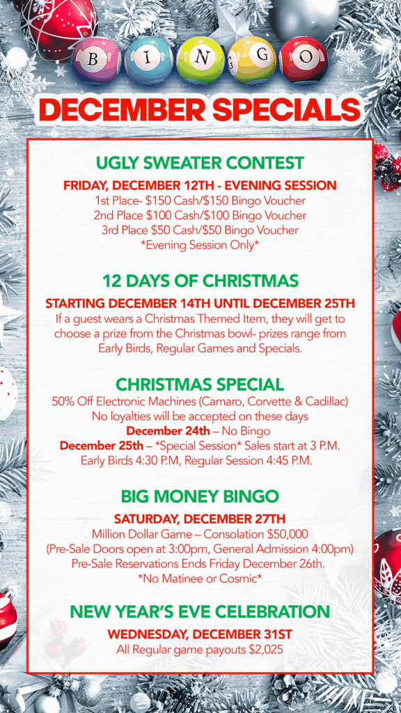 Dancing Eagle Casino Bingo October Specials—Double Down Days Monday through Thursday, Nifty 50+ Tuesdays, Second Chance Wheel Saturdays Matinee, 13 Days of Halloween starting October 19, and Halloween Costume Contest on October 31 with cash and bingo voucher prizes. Orange and black spooky graveyard background.