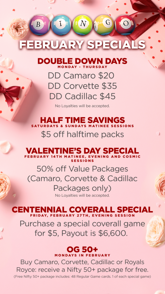 Dancing Eagle Casino Bingo October Specials—Double Down Days Monday through Thursday, Nifty 50+ Tuesdays, Second Chance Wheel Saturdays Matinee, 13 Days of Halloween starting October 19, and Halloween Costume Contest on October 31 with cash and bingo voucher prizes. Orange and black spooky graveyard background.