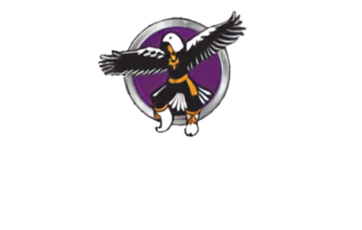 Dancing Eagle Casino & Travel Center logo featuring a stylized eagle with outstretched wings above the Dancing Eagle name.